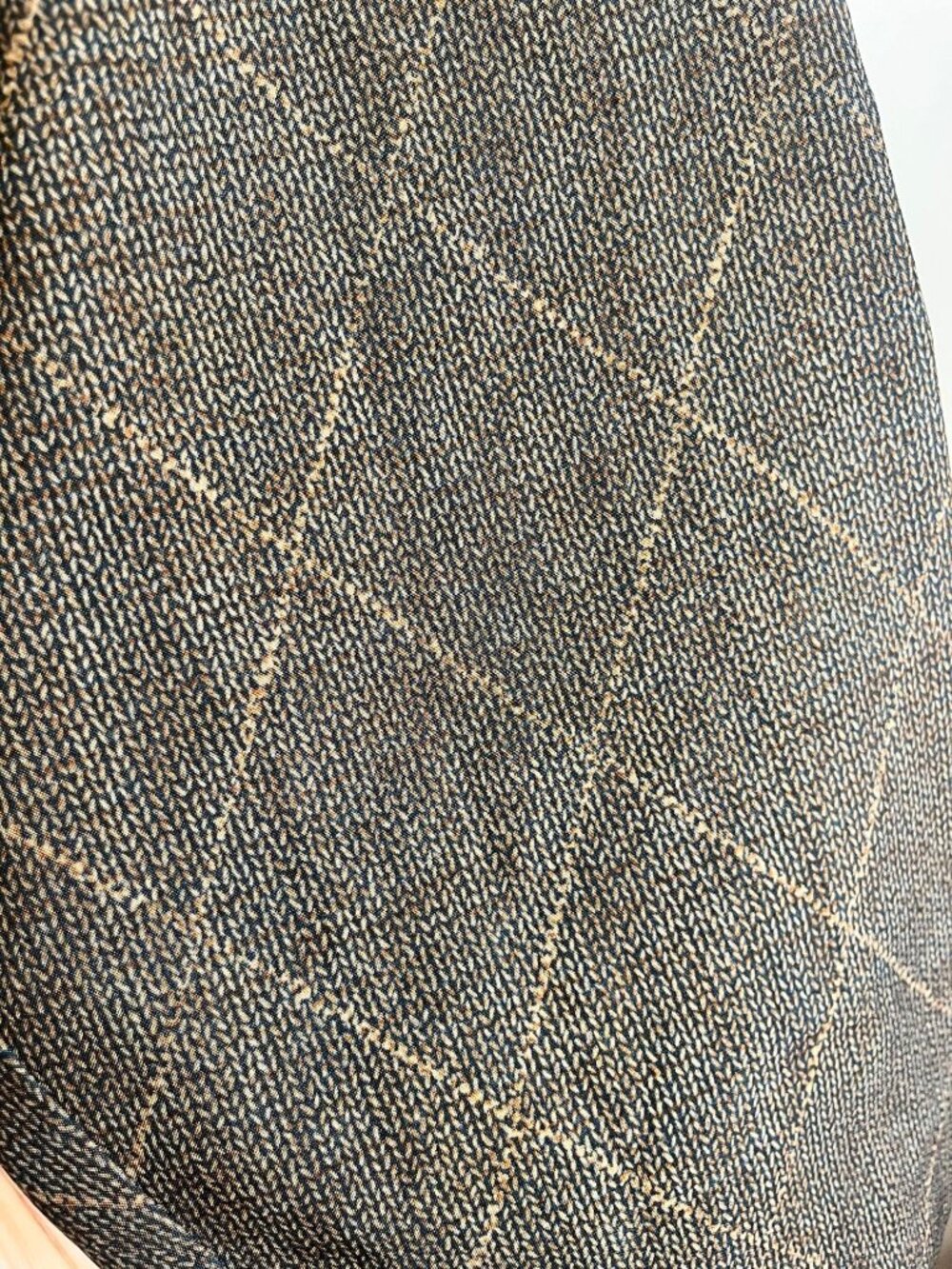 Earthy Argyle Pullover Jacket Brown 2XL Golf Preppy Resort Classic Vintage 90s - Picture 7 of 10
